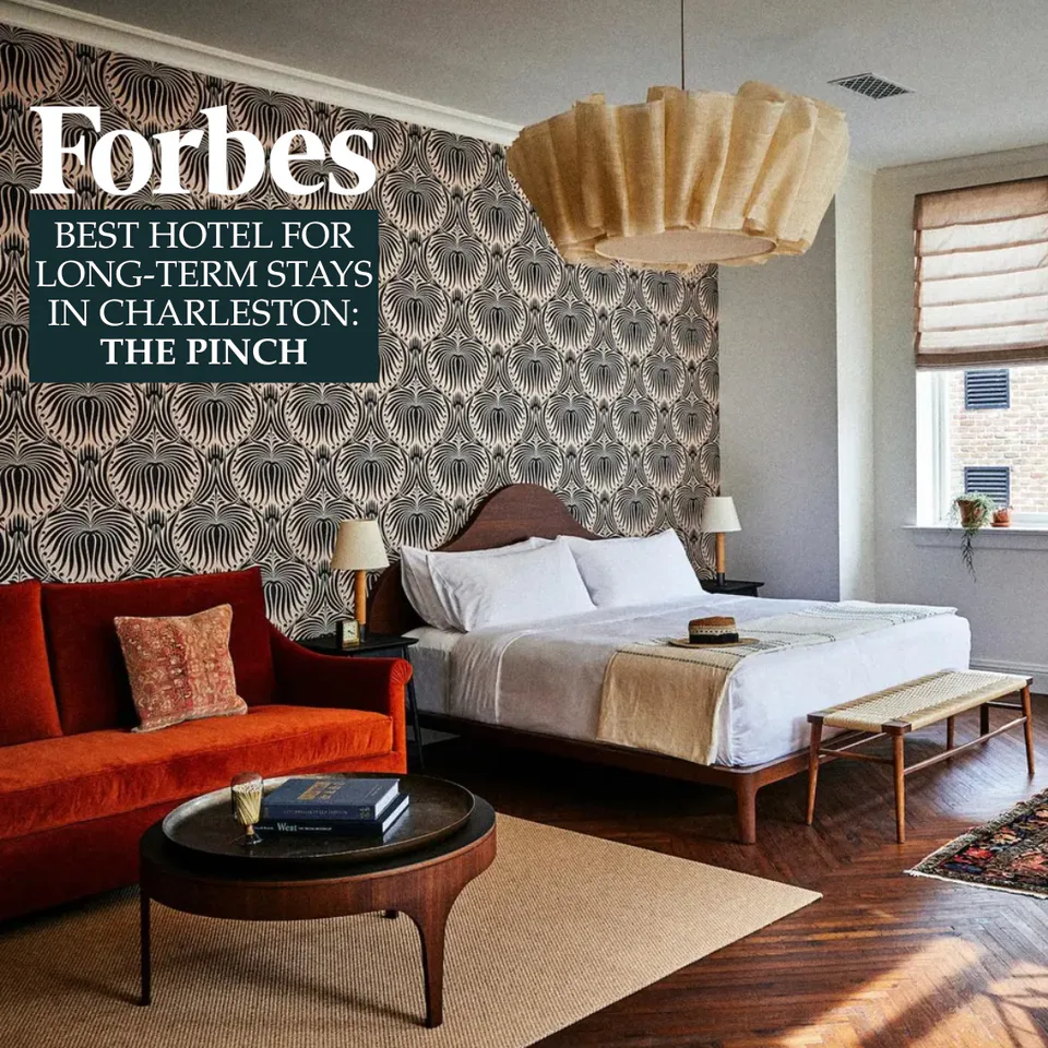 Forbes feature on Alexandra Peck Design: Best Hotels in Charleston
