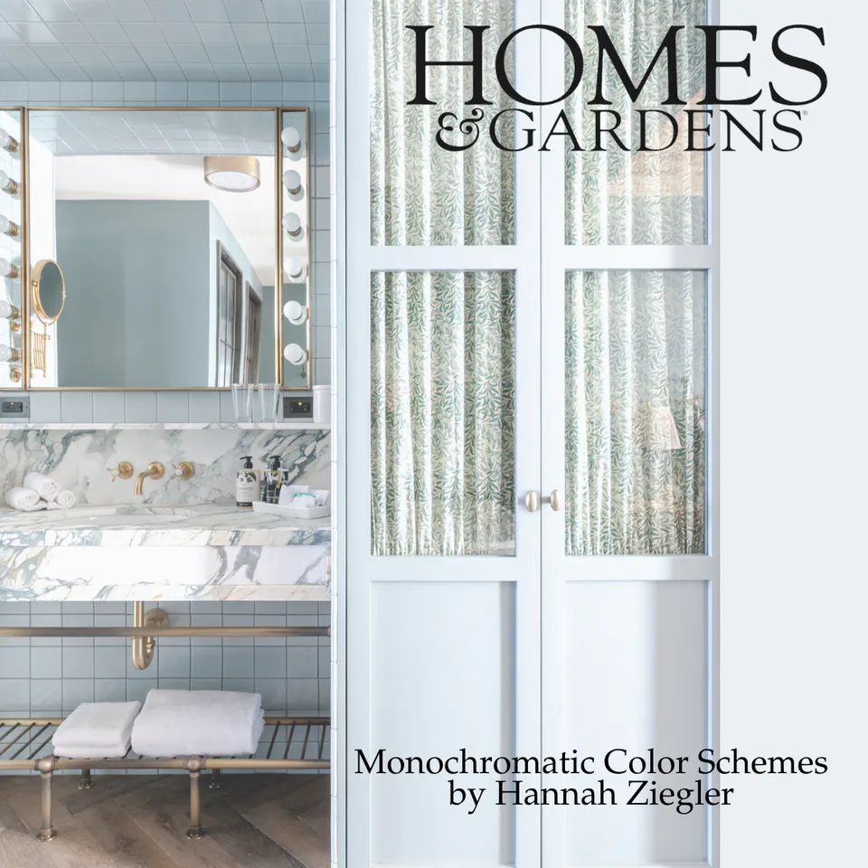 Homes & Gardens feature on Alexandra Peck Design: Monochromatic Color Schemes